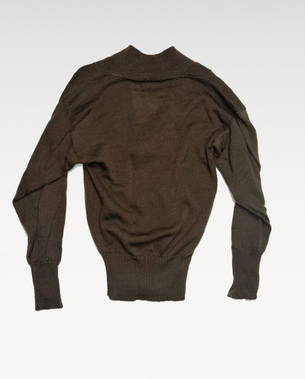 Retro Ribbed Cuff Field Sweater - Image 2