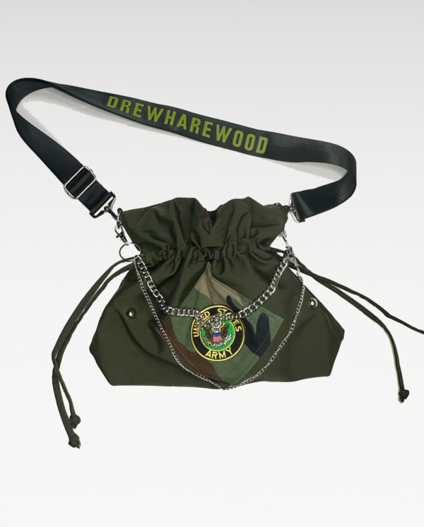 DH Army Drawstring Shoulder Bag