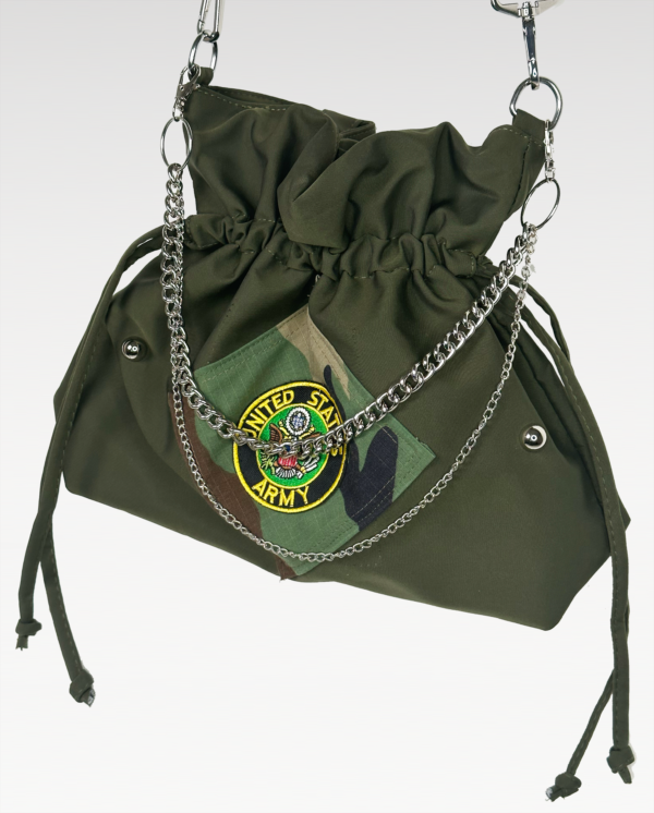 DH Army Drawstring Shoulder Bag - Image 2